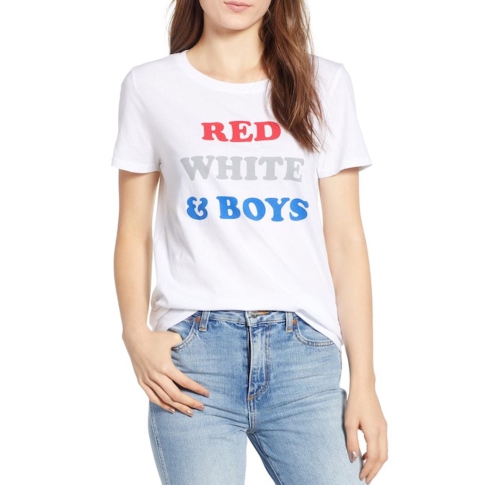 NWOT Red White & Boys T-shirt